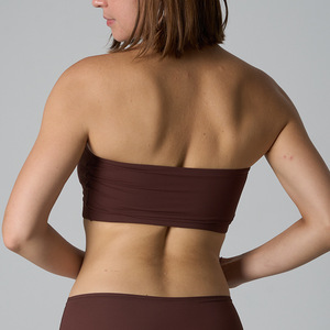 SUHE Seamless Breathable High Elasticity Strapless Tube Top Women's Wireless Comfort Bralette Push-Up Sporty Knitted Racerback - Product Image 2
