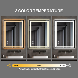 Specchio da bagno illuminato con senso di Design di fascia alta con funzione di disappannamento - Product Image 4
