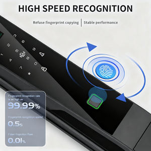 Tuya, Wi-Fi, видео домофон с паролем, сканер отпечатков пальцев, ключ-карта, 3d Распознавание лиц, умный дверной замок с камерой - Product Image 5