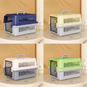 Cage de transport PP Kennels Classic <span class=keywords><strong>avec</strong></span> fermeture à bouton, porte en fil métallique roulante, pour chat et <span class=keywords><strong>chien</strong></span>, approuvée par les compagnies aériennes, durable, écologique, luxueuse - Product Image 5