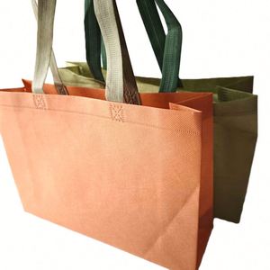 Sac de courses grande capacité en polypropylène non tissé, écologique, avec logo personnalisé imprimé, couleur Pantone, bandoulière – Offre Spéciale - Product Image 4