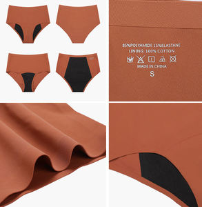Culotte menstruelle grande taille 4 couches sans couture pour femmes culotte menstruelle étanche culotte menstruelle sans couture - Product Image 6