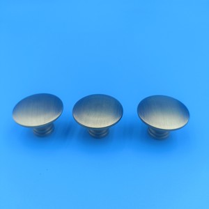 Zinc Alloy Furniture <b>Knobs</b> Round Cabinet Handles Durable Minimalist Design <b>Copper</b> Color - Product Image 3