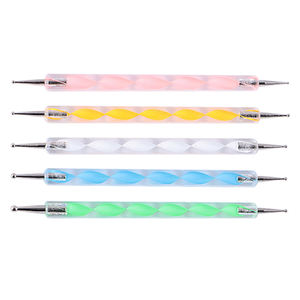 Haute qualité Double extrémité spirale pointeur stylo argile sculpture et acrylique ongles <span class=keywords><strong>dessin</strong></span> ensemble d'outils avec bois et acier inoxydable - Product Image 1