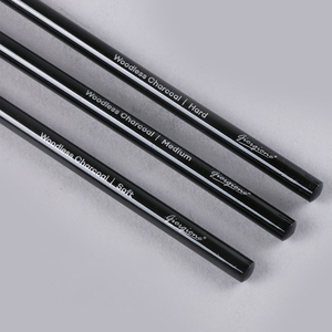 Set di Matite Artistiche a Carbone di Legno Giorgione, Fusto Nero, Stampa UV, Servizio Personalizzato all'Ingrosso, Forniture Professionali <span class=keywords><strong>per</strong></span> <span class=keywords><strong>Disegno</strong></span> - Product Image 2