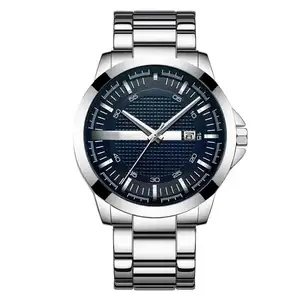 Factory Hot Products Fashion Business Men's Quartz Watch Calendar Show Men's Quartz Watch With Alloy Strap