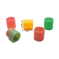 Vente en gros de jouets promotionnels en plastique en forme de cercle arc-en-ciel de 2,5 cm, mini-jouets promotionnels bon marché, petits cadeaux gratuits