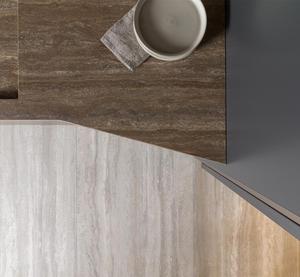 Porta dell'armadio in acciaio inossidabile lucida moderna parete modulare costruita in armadi da cucina progetta set di mobili da cucina in legno massiccio - Product Image 6