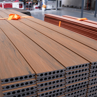 Plancher en bois composite WPC de haute qualité pour terrasse extérieure, planche de terrasse en composite plastique, plancher en teck