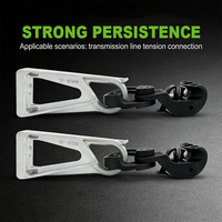 Accessoires électriques en alliage d'aluminium, pinces de tension, pinces de contrainte pour conducteurs de lignes de transmission aériennes