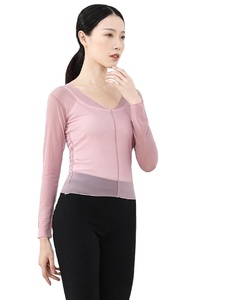 Abbigliamento da <span class=keywords><strong>Danza</strong></span> per Adulti, Top Femminile per Pratica di Balletto, Cardigan Classico con Scollo a V, Protezione Solare, Manica Media, Casual - Product Image 1