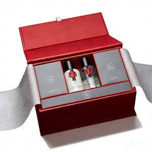Caja Rígida <span class=keywords><strong>con</strong></span> Cierre Magnético Personalizado, Logotipo Grabado, Forro de <span class=keywords><strong>Tela</strong></span>, Empaque Multicompartimento para Sets de Regalo de Cosméticos y Cuidado de la Piel - Product Image 1