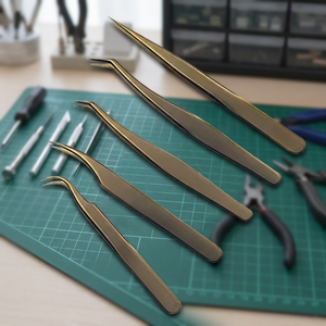 Pinzas de Precisión ASAP de Acero Inoxidable Color Oro Rosa de 10 mm para Extensiones de Pestañas, para Artistas Profesionales de Pestañas, Calidad Premium - Product Image 2