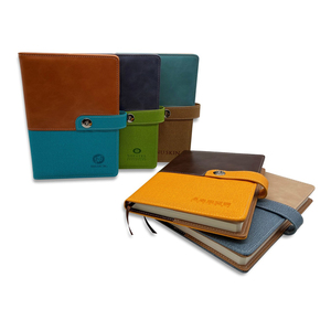 Hot Sale A4 A5 Size Custom Logo Simple Design Leather <strong>Notebook</strong> Printing Service - Product Image 1