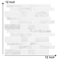 Lanterne en mosaïque à rayures, 10 pièces, décor de maison, carrelage mural 3D de cuisine ou salle de bains, étanche