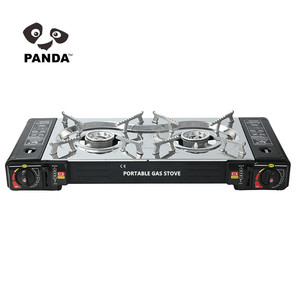 Ensemble de luxe multifonctionnel pour le camping, réchaud à gaz portable pour pique-nique en plein air avec grill en valise - Product Image 2