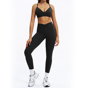 Pasuxi कस्टम लोगो सर्दियों की लंबी आस्तीन कसरत योग 3 टुकड़े सेट महिला जिम फिटनेस स्पोर्टी फ्लेयर्ड लेगिंग योग सेट - Product Image 4