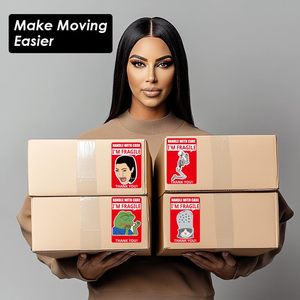 Etiqueta de Envío Frágil <span class=keywords><strong>3x2</strong></span>, Adhesivo de Cuidado, Meme Cry, para Caja de Mudanza, Paquete, Entrega, Señalización, Calcomanía, Rollo de Papel - Product Image 6