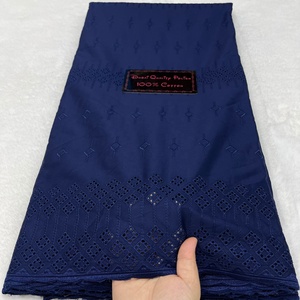 Gran oferta 100% telas de encaje polaco suizo africano de algodón para hombres <span class=keywords><strong>vestidos</strong></span> de novia tela bordada para hombres - Product Image 4