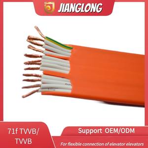Кабель плоский электрический Jianglong 71F/TVVB, мягкий, гибкий, экранированный, для лифтов и мостовых кранов, для гальванических работ - Product Image 5