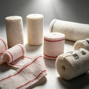 Bandage élastique médical en crêpe, haute élasticité, respirant, en coton et élasthanne, compression avec attaches métalliques, pour hôpital et premiers secours - Product Image 5