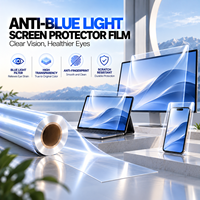 Filter Layar Privasi 2 Arah untuk Monitor Meja Anti-Spy Anti-Silau Pelindung Layar PET 21,5 Inci 23,8 Inci 27 Inci