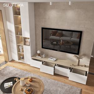 Sofyia מודרני עיצוב פשוט מודרני לעמוד סט יחידות קיר שטוחות עבור ריהוט הבית עבור סלון או דירה - Product Image 4