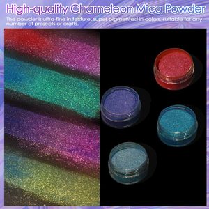 Decoraciones para fiestas al por mayor, bolas de camaleón, polvo óptico de camaleón con brillo, utilizado en arte de uñas, pintura automotriz y resina epoxi. - Product Image 1