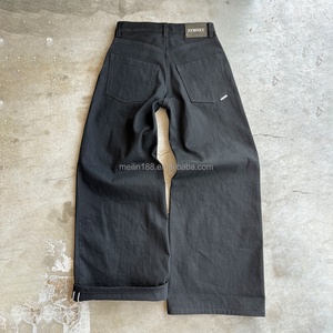 Pantalones Vaqueros Personalizados con Hebilla Grande para Hombre, Estilo Vintage Japonés, de Mezclilla Selvedge, Ajuste Holgado y Relajado, de Mezclilla Cruda - Product Image 2