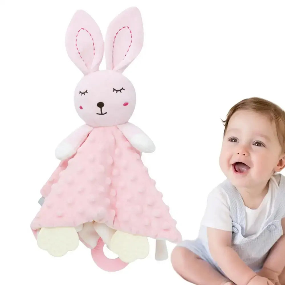 Coperta trapunta per bambini peluche coperta di sicurezza per animali di peluche per bambini lenire asciugamano morbido peluche bambole per dormire appena nati