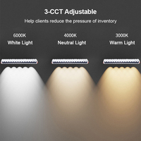 Downlight de grille 20W Anti-galre CE RoHS approuvé lumière encastrée linéaire de haute qualité lumière de gril carrée intégrée