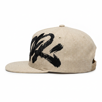 Topi Snapback Bordir 3D Puff Desain Terbaru, Bernapas, Tahan Air, untuk Aktivitas Luar Ruangan