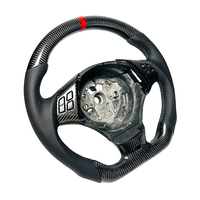 Pour BMW E90 E91 E92 E89 E70 E71 E46 Volant Sport avec Volant de Qualité de Ligne Centrale Rouge en Fibre de Carbone Noir pour BMW
