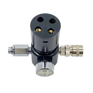 Regulador de cilindro de Gas de aluminio de alta presión Presión de salida personalizable (0-300psi) 2000psi Max para juegos CS DE BUCEO DE Paintball - Product Image 3