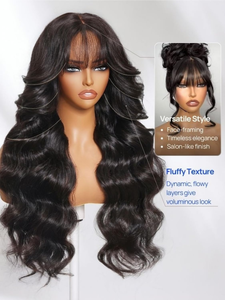 วิกผมหน้าม้าแบบผูกเชือก 7x5 HD Glueless พร้อมผมลอนคลายธรรมชาติ ผมแท้ ตัดแต่ง/ถอนขนแล้ว พร้อมสวมใส่ - Product Image 4