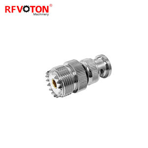 موصل BNC ذكر إلى UHF SO239 أنثى بزاوية 90 درجة، محول هوائيات RF لأجهزة الشبكة اللاسلكية والراديو - Product Image 4