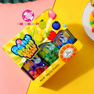 Balas de Gelatina Halal Coloridas e Crocantes, Embalagem em Caixa para Atacado, Sabores Sortidos, Gummy Chewy - Product Image 6