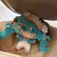 10CM Miku fille Mini Figure en peluche porte-clés Kawaii Anime poupée pendentif mignon jouet pour sacs cadeaux