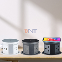 Prise intelligente motorisée pop-up étanche avec prise USB et charge sans fil pour maison intelligente