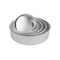Juego de moldes para pasteles redondos, moldes para pasteles de aluminio de 4 ", 6" y 8 "con Base extraíble, moldes redondos para hornear pasteles para bodas, fiestas de cumpleaños