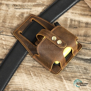 Leather Tape Measure Holder Pouch With Belt Clip For Outdoor Activities All Seasons Use - Product Image 6
