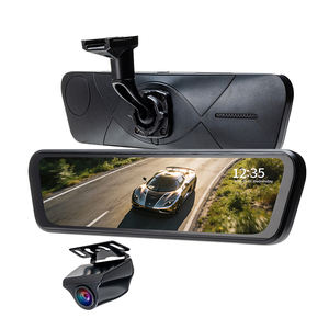 Grand angle 9-36v IPS écran tactile full hd double lentille voiture boîte noire dvr voiture rétroviseur - Product Image 1