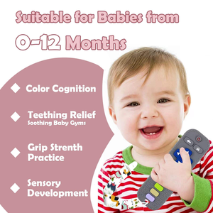 Mordedor de Silicona Suave para Teléfono, Libre de BPA, Mordedor de Silicona con Forma de Control Remoto, Juguetes de Dentición de Silicona, Mordedor de Control Remoto para Bebés - Product Image 3