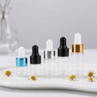 Flacon compte-gouttes rond en verre ALKA avec bouchon argenté, conteneur vide pour sérum et huile, imprimé sérigraphié de qualité supérieure, pour soins de beauté et personnels