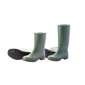 Botas de Lluvia de PVC Verde TTAKE con Suela Negra, Calzado de Seguridad para Uso en Exteriores - Product Image 2