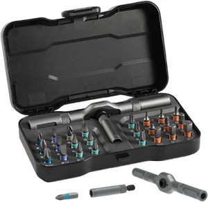 Jeu de tournevis à cliquet 24 en 1, embouts en acier S2 de haute qualité, poignée à cliquet multifonctionnelle, outils de qualité industrielle - Product Image 1