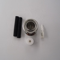 Connecteur coaxial RF femelle DIN 7/16 pour câble coaxial RG402 de 0,141 pouces, 50 ohms, 4000 V, résistant aux tests de tension et aux mesures