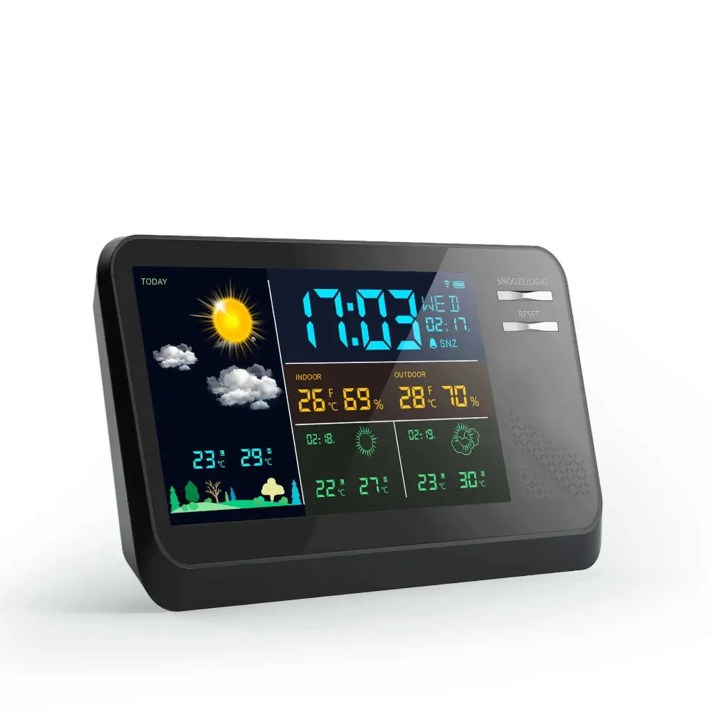 Kathotop — station méteo portable, appareil météo de précision sans fil avec prévision et baromètre pour la maison, 3 jours