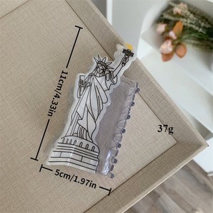 Nouvelle mode Statue de la liberté pince à cheveux pour femmes fille Vintage acétate requin pinces à cheveux accessoires de cheveux bijoux cadeau - Product Image 6
