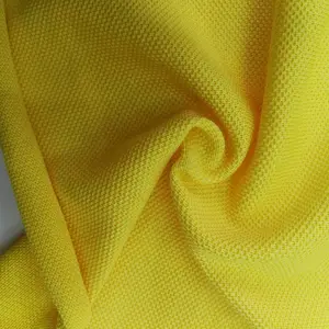 Manufacturer Comfortable Wholesale Fabric CVC 50% Cotton 50% Polyester 180g Newest Design Reliable Pique Fabric For Polo Shirts